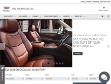 Tablet Screenshot of billwalshcadillac.com